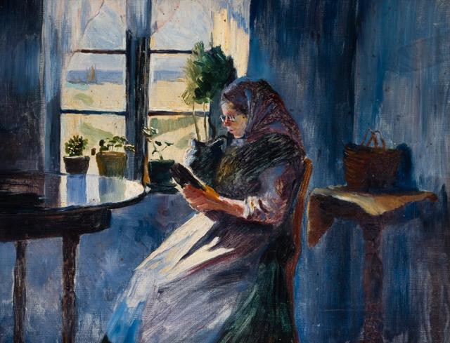 Jacob Somme--Woman reading by a window