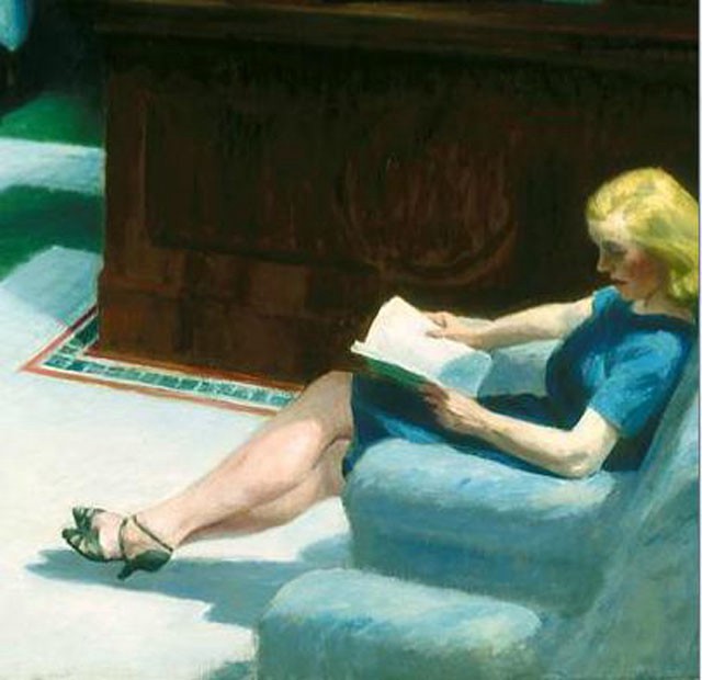 Hotel Lobby by Edward Hopper PARTIAL