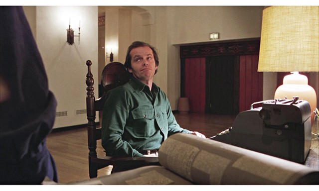 The horror of the blank page Ö Jack Nicholson at his typewriter in The Shining